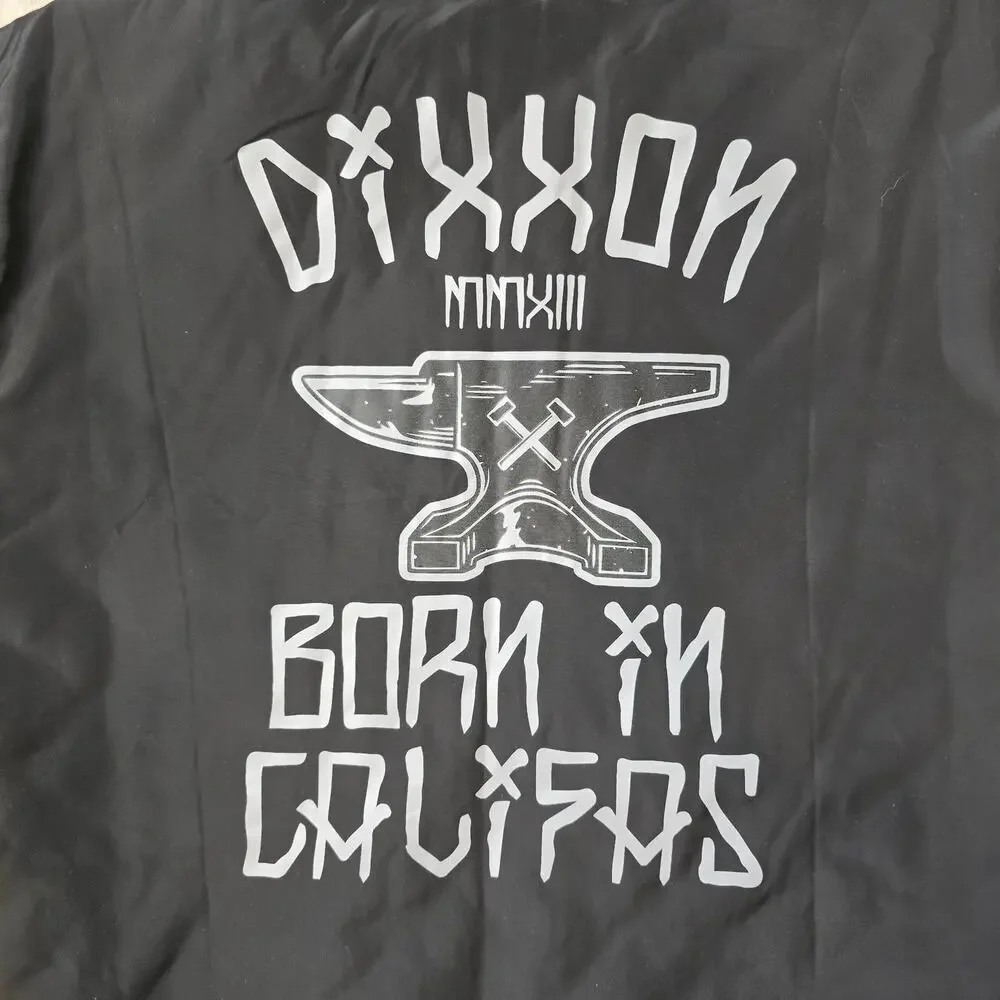 Dixxon Born In Califas Quilted Jacket Men's black quilted lined WIndbreaker